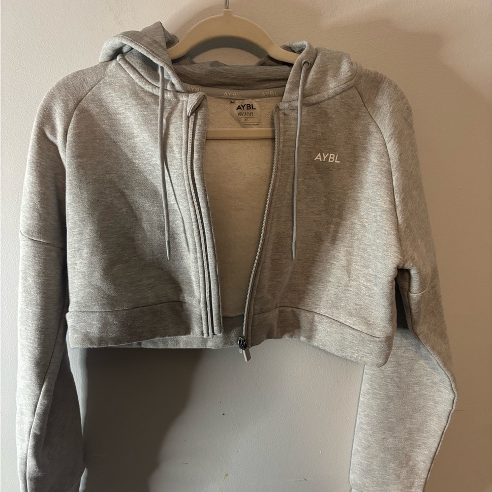 AYBL Light Gray Zip-Up Hoodie